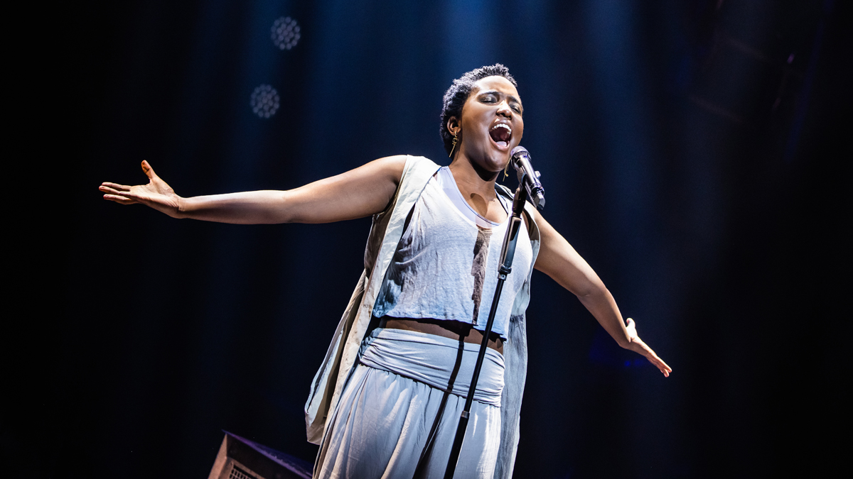 Faith Jones preforms as Mary Magdalene in the North American Tour of Jesus Christ Superstar.