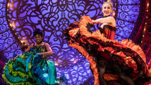 Adea Michelle Sessoms and Jennifer Wolfe in the North American tour of Moulin Rouge! The Musical.