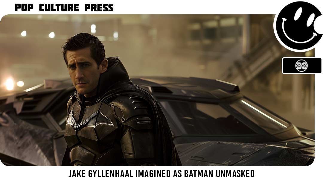 Jake Gyllenhaal as Batman Unmasked in the Batcave